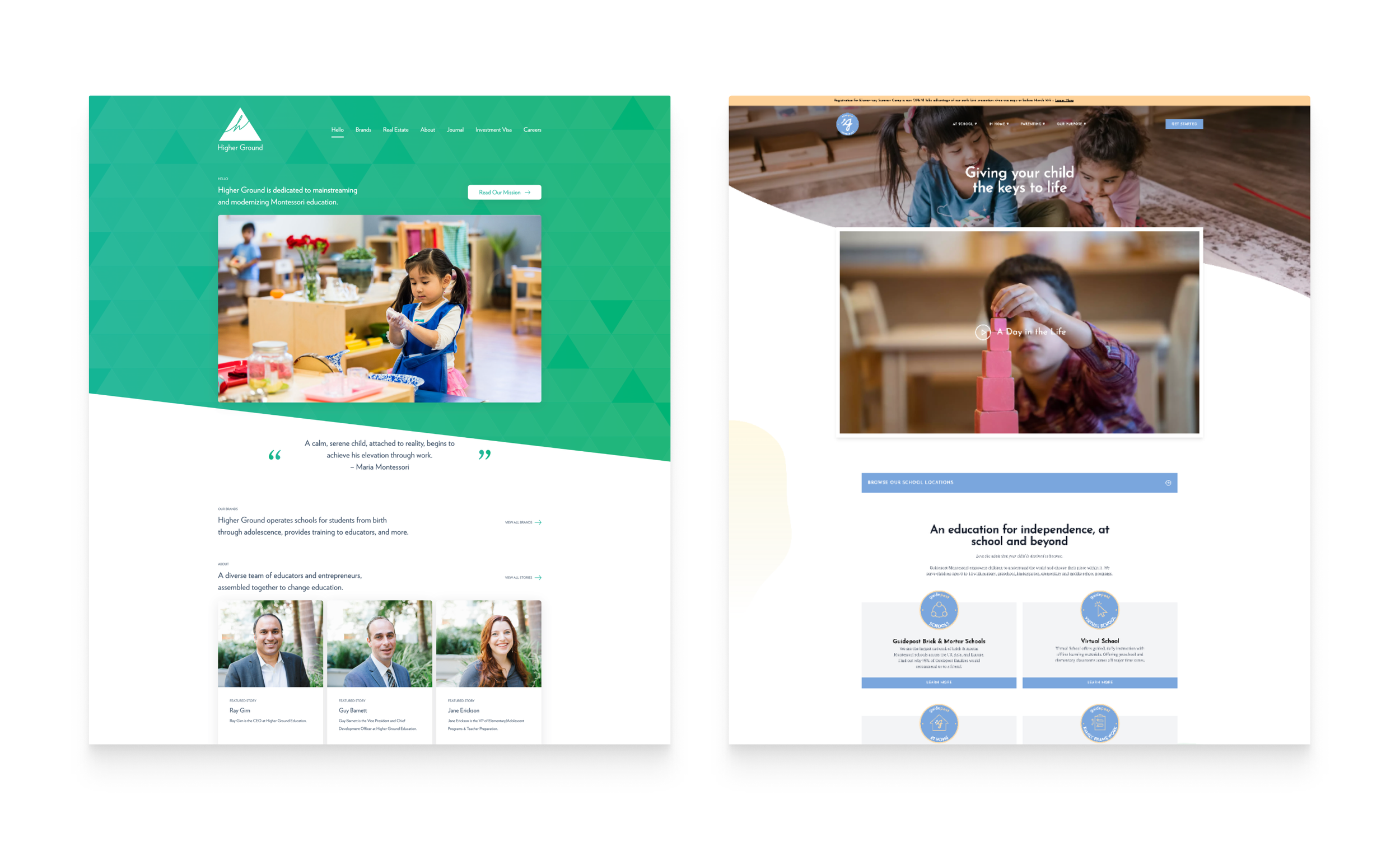 Higher Ground and Guidepost before