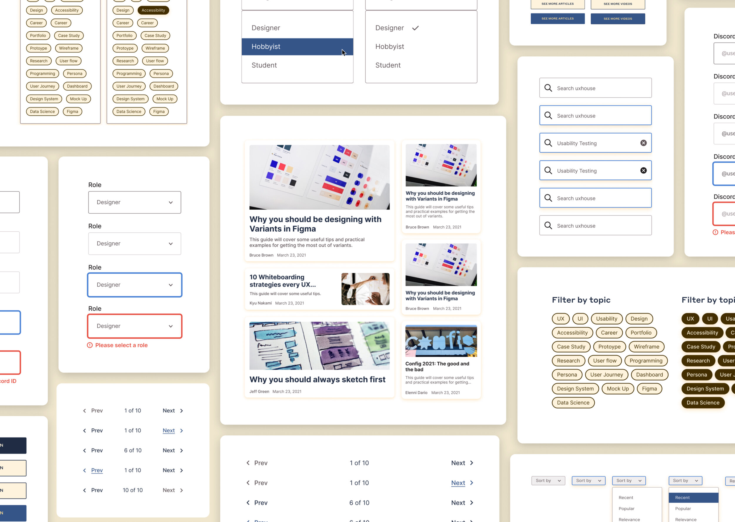 Cover image for Content Landing + Design System